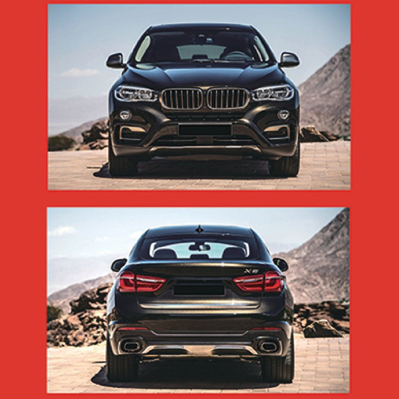 CONVERSION BODY KIT for BMW X6 F16 2015 - 2019 to X6M F86  Set includes:  Front Bumper with Grille Side Air Vents Side Skirts Rear Bumper Catback Exhaust
