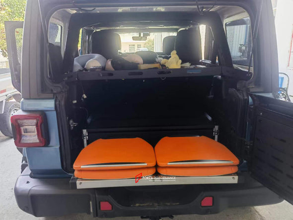 CULLINAN VIEWING SUITE STYLE AUTO RETRACTABLE FOLDING TRUNK SEATS for ALL SUV MODELS  Will fit to:  Mercedes-Benz G-Class G63 W463, W463A, W464, G400, G500, G550, 4X4, V-Class, Vito Land Rover Defender L663, Range Rover L460, Sport L461, Velar L560, L405 Toyota Land Cruiser Prado, 250 Prado, Highlander, RAV4, LC300 Lexus GX550, LX570, LX600, RX350 Jeep Grand Cherokee, Wrangler Rolls-Royce Cullinan Lamborghini Urus Tesla Model X AND SIMILAR CARS