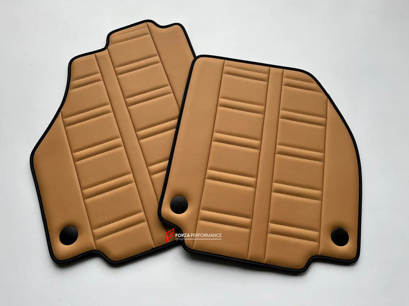 CUSTOM FLOOR MATS CARPETS for FERRARI F8 TRIBUTO LEATHER NYLON VELOUR ALCANTARA