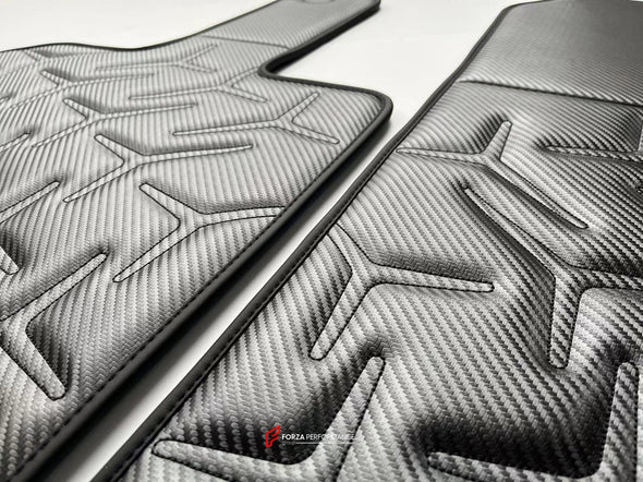 CUSTOM FLOOR MATS CARPETS for LAMBORGHINI AVENTADOR SVJ LEATHER NYLON VELOUR ALCANTARA