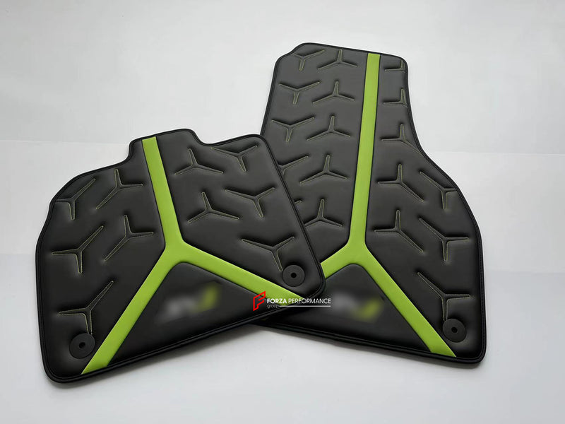 CUSTOM FLOOR MATS CARPETS for LAMBORGHINI AVENTADOR SVJ LEATHER NYLON VELOUR ALCANTARA