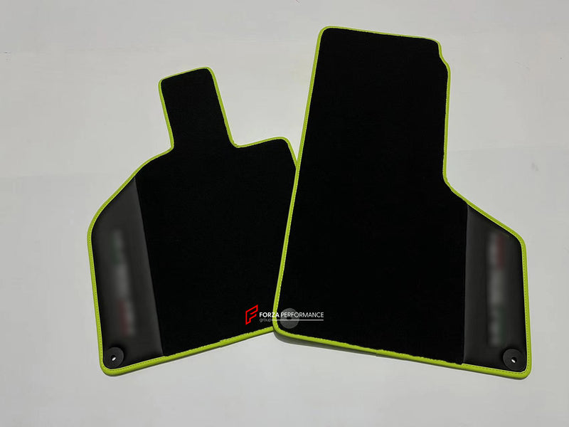 CUSTOM FLOOR MATS CARPETS for LAMBORGHINI HURACAN LEATHER NYLON VELOUR ALCANTARA