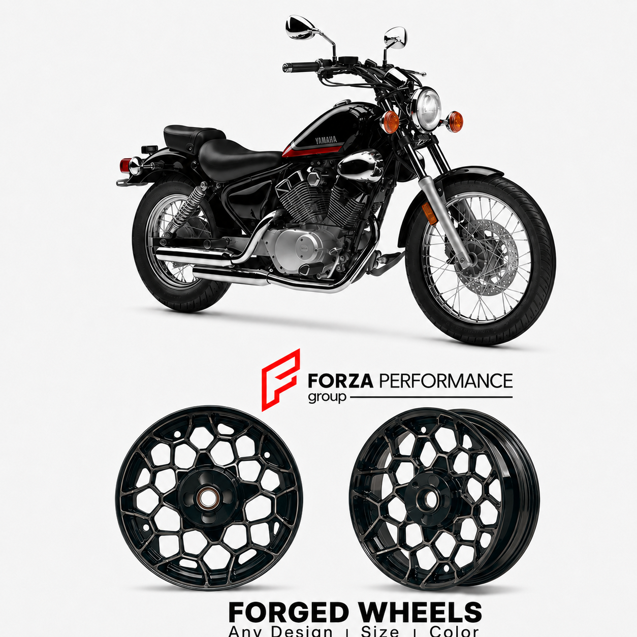 CUSTOM FORGED WHEELS RIMS for YAMAHA V-STAR 650