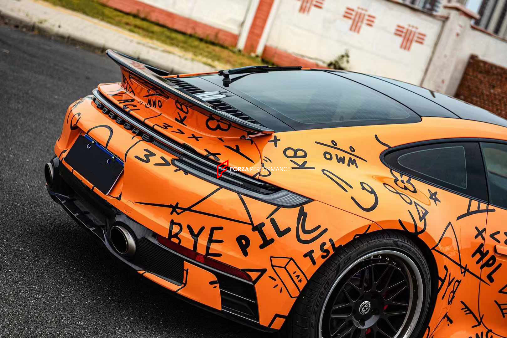 DRY CARBON REAR SPOILER for PORSCHE 911 992.1 CARRERA 2019 - 2025