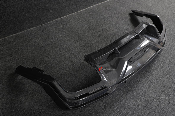 DARK HORSE STYLE CARBON REAR DIFFUSER for FORD MUSTANG 2024  Set includes:  Rear Diffuser