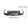 DARK HORSE STYLE CARBON REAR DIFFUSER for FORD MUSTANG 2024  Set includes:  Rear Diffuser