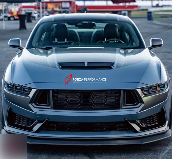 DARK HORSE STYLE FRONT BUMPER for FORD MUSTANG 2024  Set includes:  Front Bumper Front Grille Front Lip