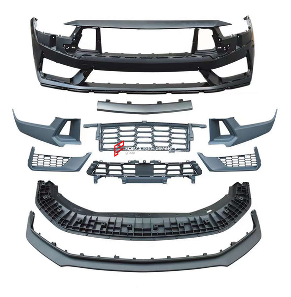 DARK HORSE STYLE FRONT BUMPER for FORD MUSTANG 2024  Set includes:  Front Bumper Front Grille Front Lip