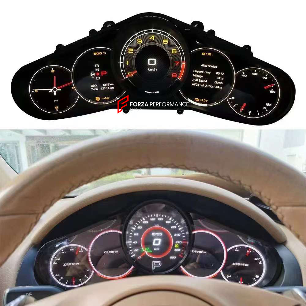 LCD DASHBOARD INSTRUMENTS for PORSCHE CAYENNE E3 9Y 2018 - 2023 | PANAMERA G2 971 2016 - 2020  Set includes:  LCD Dashboard Instruments