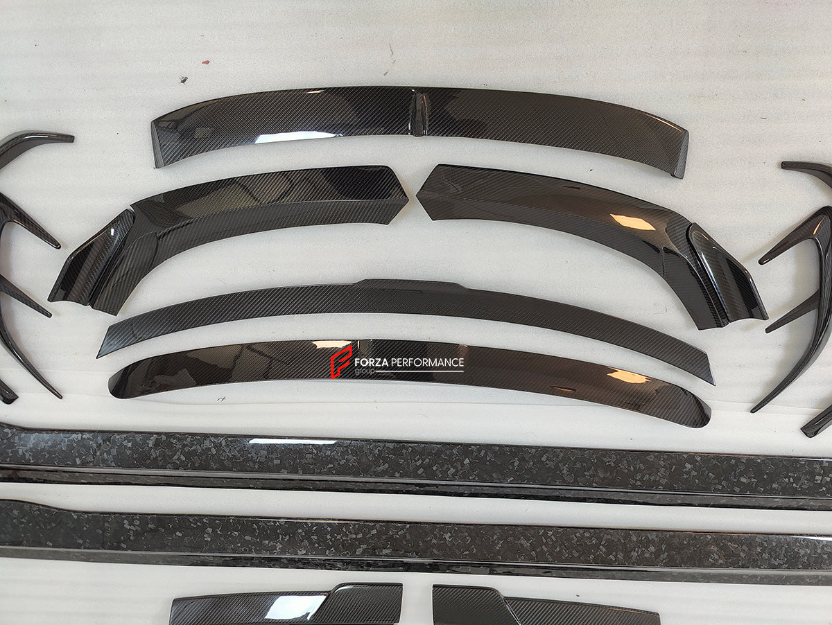 DRY CARBON BODY KIT for ROLLS-ROYCE GHOST 2020+

Set includes:

Front Lip
Front Bumper Covers
Side Skirts
Roof Spoiler
Rear Spoiler
Rear Bumper Covers
Rear Diffuser

Material: Dry Carbon

NOTE: Professional installation is required