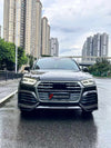 DRY CARBON BODY KIT for AUDI Q5 2023  Set includes:  Front Lip Front Bumper Air Vent Trims Fender Flares Roof Spoiler Rear Spoiler Rear Diffuser