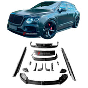 DRY CARBON BODY KIT for BENTLEY BENTAYGA 2015 - 2020

Set includes:

Front Lip
Front Bumper Trims
Side Mirror Covers
Side Vents Cover

Side Skirts
Roof Spoiler

Rear Diffuser
Material: Dry Carbon
