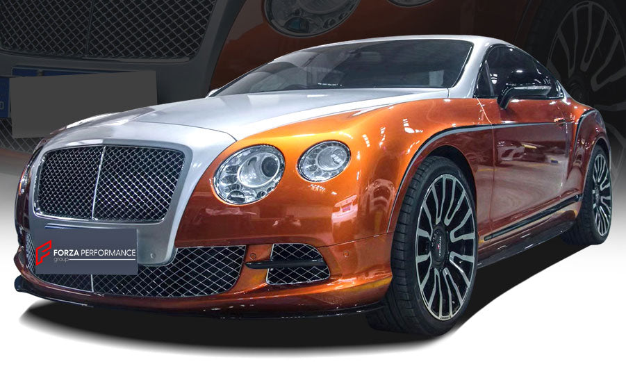 DRY CARBON BODY KIT For BENTLEY CONTINENTAL GT 2011 - 2016

Set includes:

Front Lip
Side Skirts
Rear Diffuser

Material: Dry Carbon

Note: Professional installation is required.