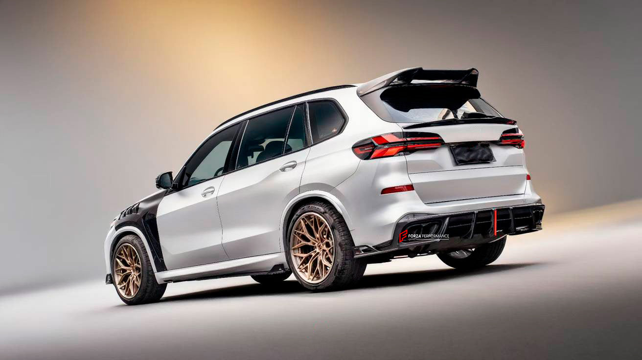 DRY CARBON REAR DIFFUSER REAR SPOILER REAR ROOF SPOILER SIDE SKIRTS FOR BMW X5 G05 LCI 2023+