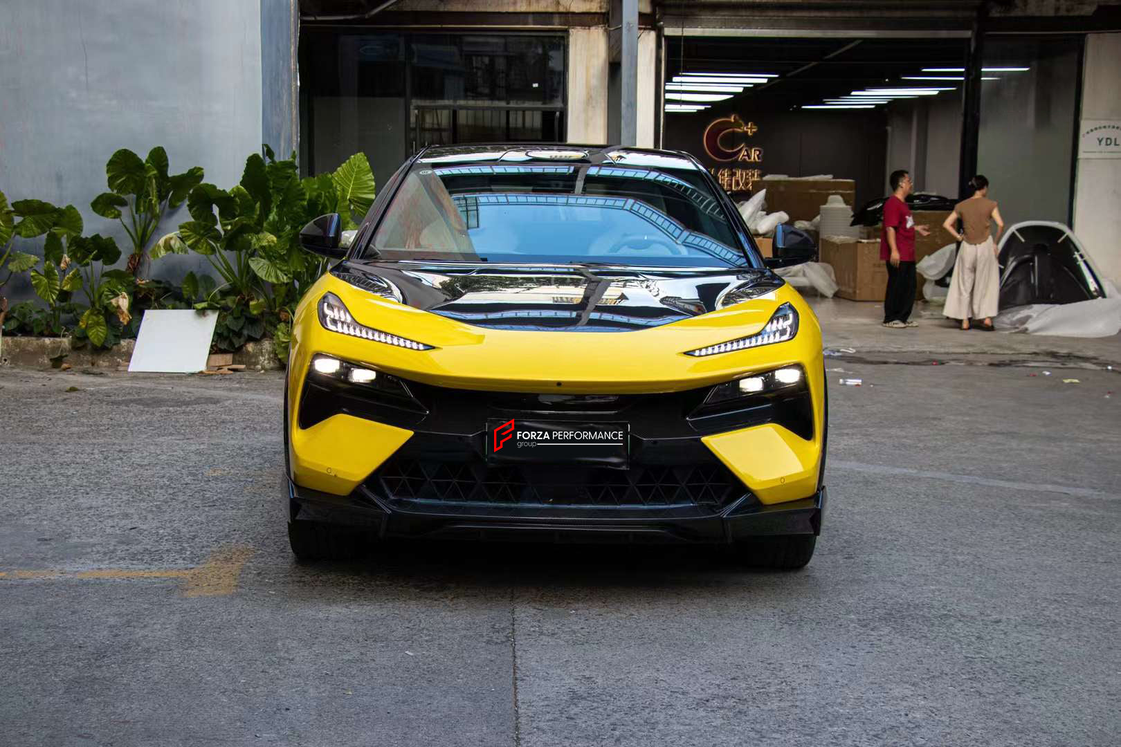 DRY CARBON BODY KIT for LOTUS ELETRE 2024+  Set includes:  Front Lip Side Trims Side Skirts Rear Spoiler Rear Air Vent Covers Rear Diffuser