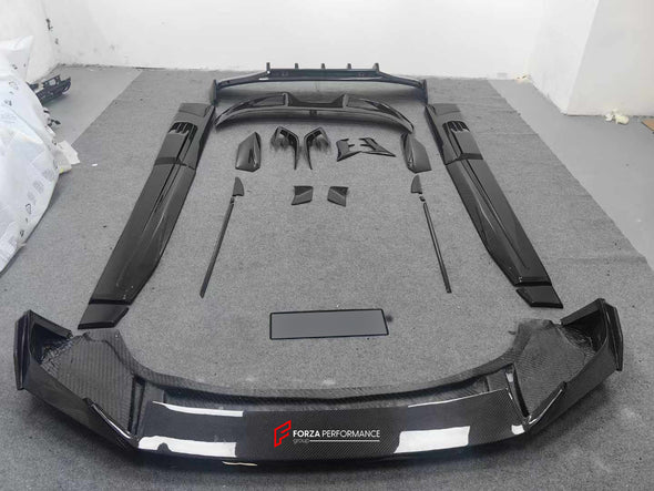 DRY CARBON BODY KIT for LOTUS ELETRE 2024+  Set includes:  Front Lip Side Trims Side Skirts Rear Spoiler Rear Air Vent Covers Rear Diffuser