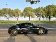 DRY CARBON BODY KIT for LOTUS EMIRA  Set includes:  Front Lip Side Skirts Rear Diffuser Rear Spoiler Front Air Vents Side Air Vents Rear Air Duct Side Mirrors