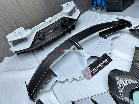 DRY CARBON CONVERSION BODY KIT for LAMBORGHINI AVENTADOR LP700 LP720 LP750 to LP770 SVJ

Set includes:

Front Bumper Assembly
Side Skirts
Side Skirts Add-ons
Rear Engine Cover
Rear Wing Spoiler With Base
Rear Bumper
Rear Diffuser
Door Panels