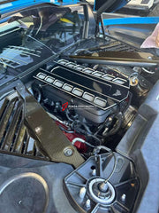 DRY CARBON ENGINE COVER for CHEVROLET CORVETTE C8 STINGRAY 2020+  Set includes:  Engine Cover