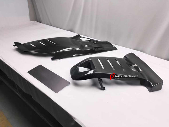 DRY CARBON ENGINE COVER for FERRARI PUROSANGUE OEM STYLE

Set includes:

Engine Cover