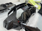 DRY CARBON FIBER WIDE BODY KIT for LAMBORGHINI HURACAN LP610 LP580 EVO 2015 - 2022  Set includes:  Front Bumper Front Hood/Bonnet Rear Spoiler Rear Bumper Rear Engine Cover Exhaust Tips