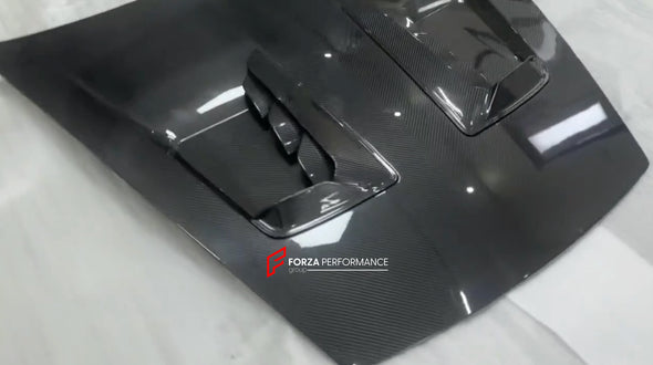 992 GT3RS STYLE DRY CARBON HOOD for PORSCHE 911 992

Set includes:

Hood