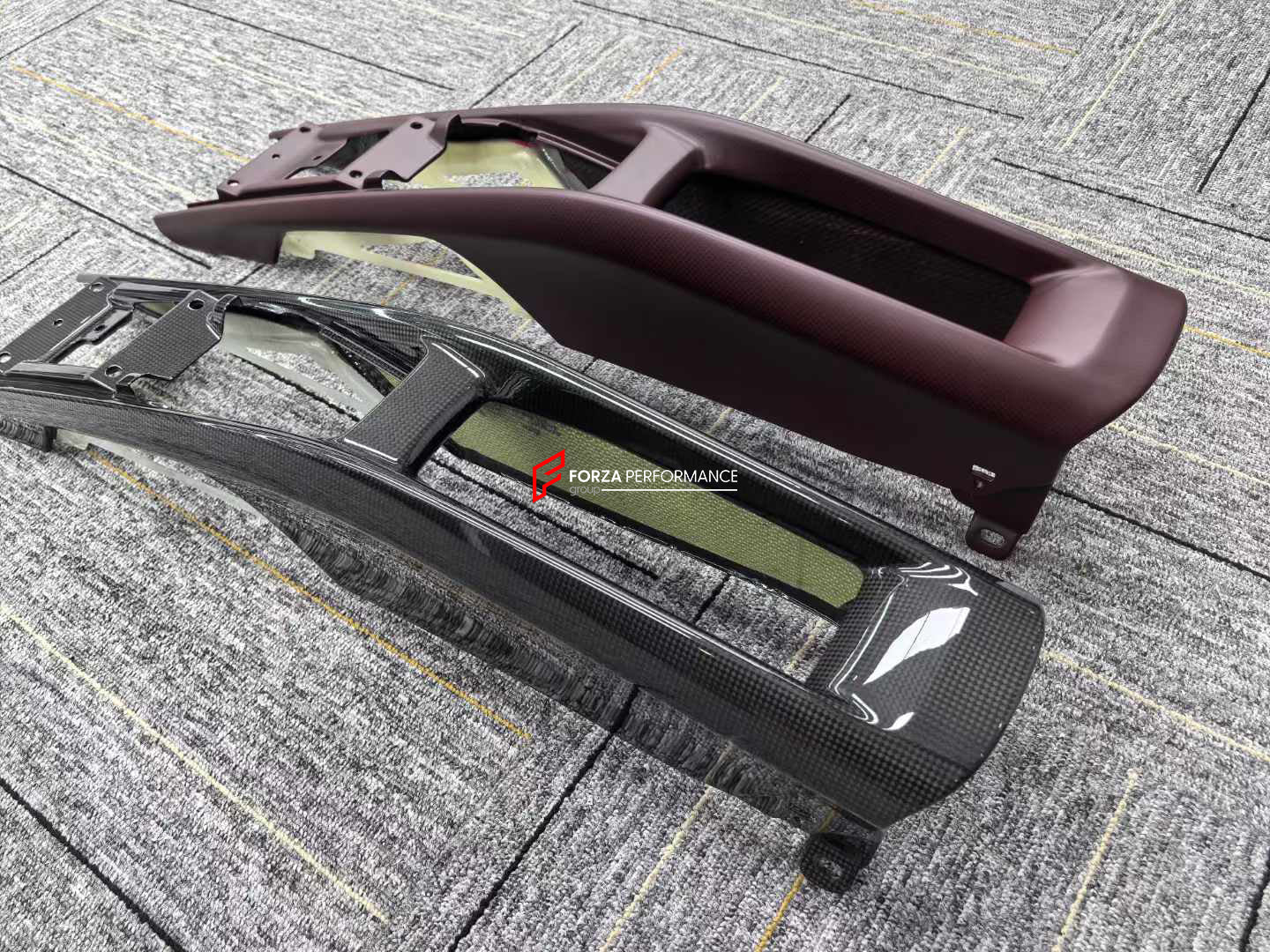 Interior Center Console Box DRY CARBON INTERIOR CENTER CONSOLE BOX for FERRARI SF90 – Forza ...