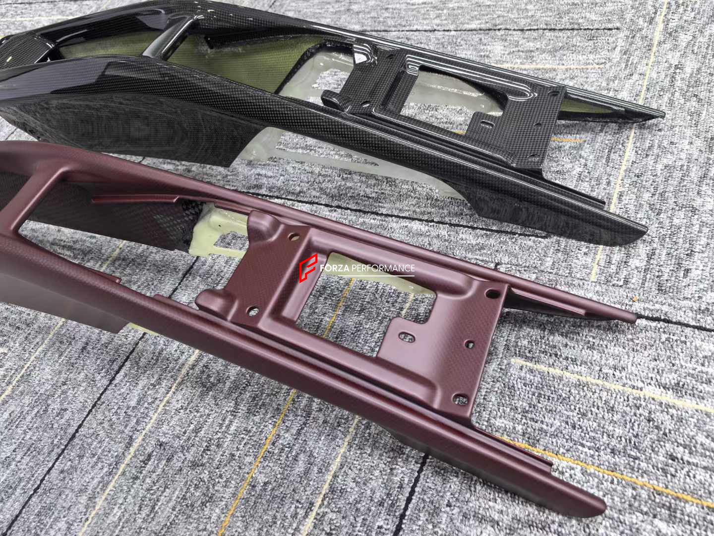 Interior Center Console Box DRY CARBON INTERIOR CENTER CONSOLE BOX for FERRARI SF90 – Forza ...