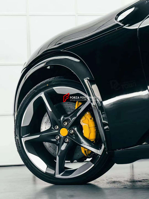 DRY CARBON OEM PARTS for FERRARI PUROSANGUE  Set includes:  Front Lip Side Fenders Side Skirts Rear Diffuser