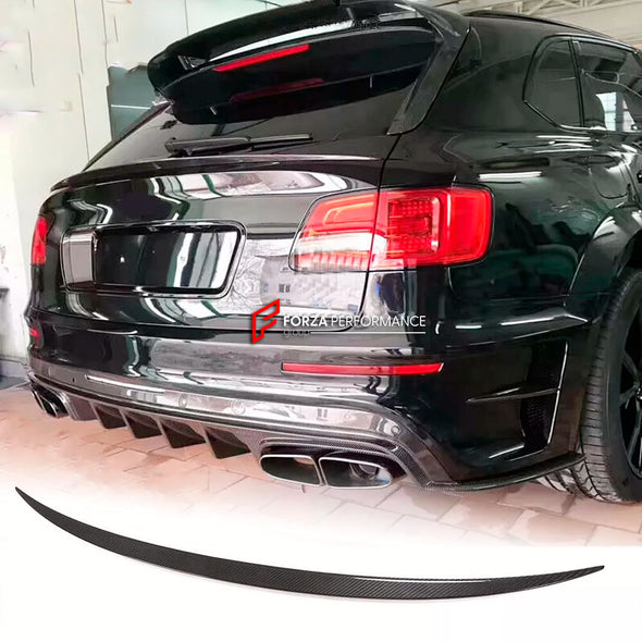 DRY CARBON REAR SPOILER for BENTLEY BENTAYGA 2015 - 2020

Set includes:

Rear Middle Spoiler

Material: Dry Carbon

Note: Professional installation is required.