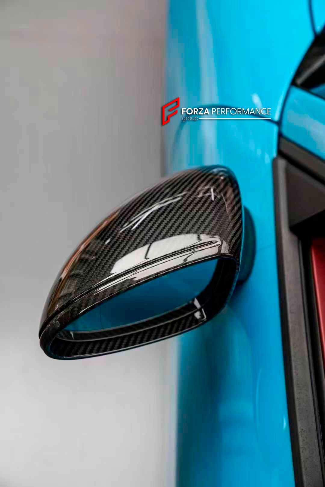 DRY CARBON FIBER SIDE MIRROR COVERS REPLACEMENT for PORSCHE 718 982 CA