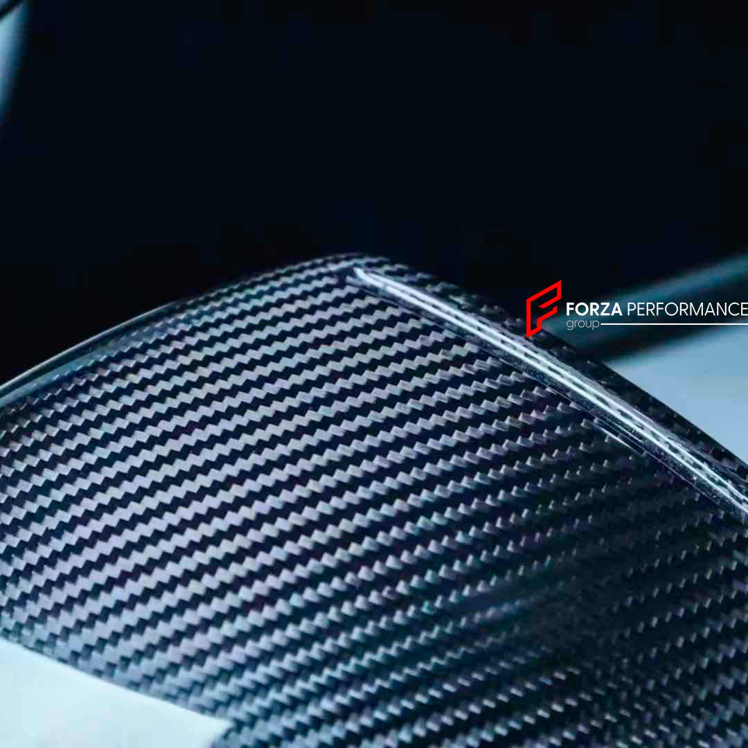 DRY CARBON FIBER SIDE MIRROR COVERS for PORSCHE 718 [982] CAYMAN BOXSTER 2016+

Set includes:&nbsp;

Side Mirror Covers

Material: DRY CARBON FIBER

NOTE: Professional installation is required.