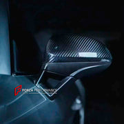 DRY CARBON FIBER SIDE MIRROR COVERS for PORSCHE 718 [982] CAYMAN BOXSTER 2016+

Set includes:&nbsp;

Side Mirror Covers

Material: DRY CARBON FIBER

NOTE: Professional installation is required.