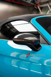 DRY CARBON FIBER SIDE MIRROR COVERS for PORSCHE 718 [982] CAYMAN BOXSTER 2016+

Set includes:&nbsp;

Side Mirror Covers

Material: DRY CARBON FIBER

NOTE: Professional installation is required.