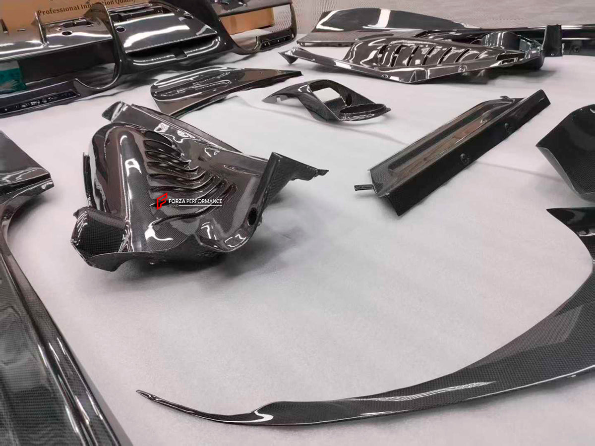 DRY CARBON BODY KIT for FERRARI F8 | OEM STYLE

Set includes:

Front Lip
Front Canards
Side Skirts
Rear Diffuser
Engine Cover

Material: DRY Carbon Fiber

Note: Professional installation is required.

* Contact us for pricing