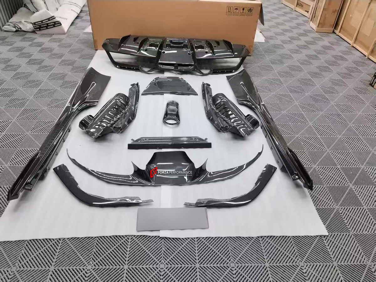 DRY CARBON BODY KIT for FERRARI F8 | OEM STYLE

Set includes:

Front Lip
Front Canards
Side Skirts
Rear Diffuser
Engine Cover

Material: DRY Carbon Fiber

Note: Professional installation is required.

* Contact us for pricing