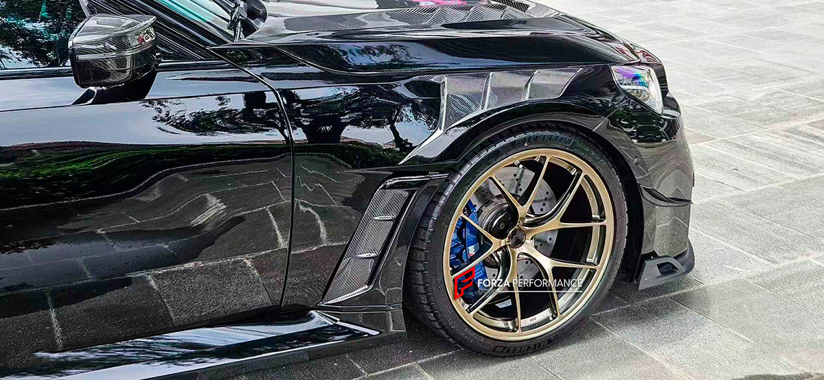 DRY CARBON FIBER BODY KIT for BMW M2/M2C G87

Set includes:

Front Lip
Front Grille
Front lower Mesh
Front fenders
Side skirts
Rear Diffuser
Rear Bumper canards
Rear Spoiler
Rear trunk (OEM size)

Material: Dry Carbon Fiber

NOTE: Professional installation is required