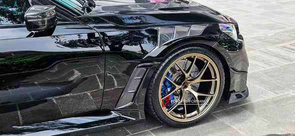 DRY CARBON FIBER BODY KIT for BMW M2/M2C G87

Set includes:

Front Lip
Front Grille
Front lower Mesh
Front fenders
Side skirts
Rear Diffuser
Rear Bumper canards
Rear Spoiler
Rear trunk (OEM size)

Material: Dry Carbon Fiber

NOTE: Professional installation is required