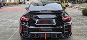 DRY CARBON FIBER BODY KIT for BMW M2/M2C G87

Set includes:

Front Lip
Front Grille
Front lower Mesh
Front fenders
Side skirts
Rear Diffuser
Rear Bumper canards
Rear Spoiler
Rear trunk (OEM size)

Material: Dry Carbon Fiber

NOTE: Professional installation is required
