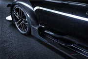 AUTHENTIC DARWINPRO DTM STYLE CARBON WIDE BODY KIT for AUDI RS6 C7 AVANT 2014 - 2018  Set includes:  Hood Front lip Front canards Fender flares Side skirts Side canards Bumper spoiler Rear bumper canards Door canards Rear fender canards Rear diffuser canards Roof spoiler Trunk spoiler Material: Carbon fiber / Forged Carbon / Fiberglass + Carbon / Autoclave carbon fiber / Double sided carbon fiber  NOTE: Professional installation is required  Contact us for pricing