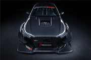 AUTHENTIC DARWINPRO DTM STYLE CARBON WIDE BODY KIT for AUDI RS6 C7 AVANT 2014 - 2018  Set includes:  Hood Front lip Front canards Fender flares Side skirts Side canards Bumper spoiler Rear bumper canards Door canards Rear fender canards Rear diffuser canards Roof spoiler Trunk spoiler Material: Carbon fiber / Forged Carbon / Fiberglass + Carbon / Autoclave carbon fiber / Double sided carbon fiber  NOTE: Professional installation is required  Contact us for pricing