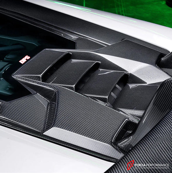 Dry Carbon Fiber Rear Engine Cover RWD Style for Lamborghini Huracan EVO 2019+