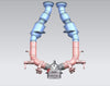 EXHAUST BYPASS SYSTEM for FERRARI 296 GTB GTS 3.0T  Set includes:  Front Pipes Downpipes