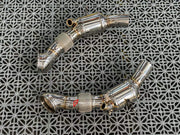 EXHAUST CATLESS DOWNPIPE for FERRARI SF90 4.0T  Material: Stainless Steel  Optionally:  For extra cost we can add heat shield protection 200 cell catalytic converter Production time: 10 working days  NOTE: Professional installation is required.