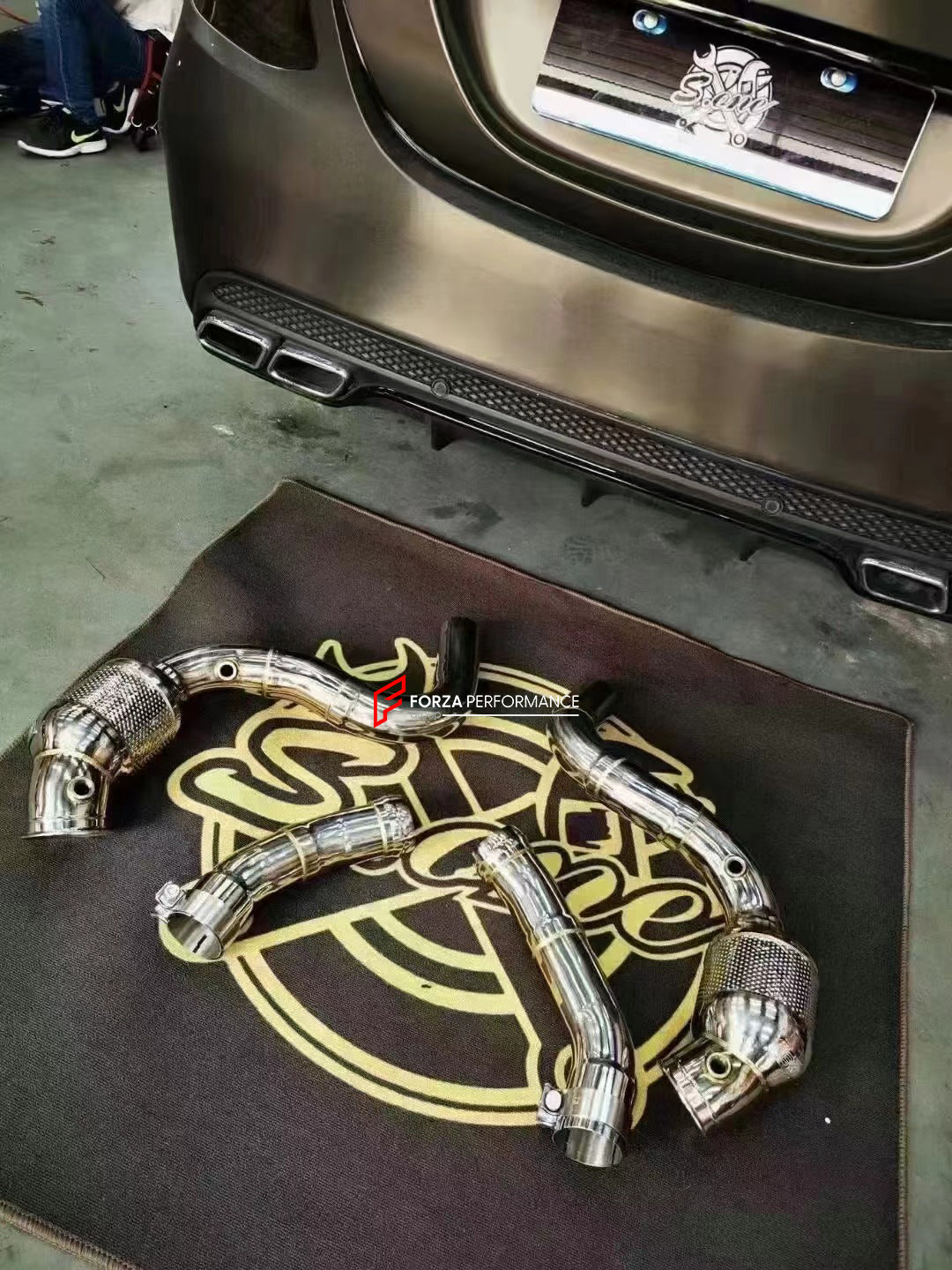 EXHAUST CATLESS DOWNPIPE for MERCEDES-BENZ C63 AMG 4.0T 2016