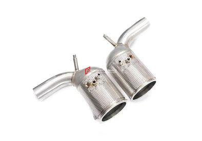 EXHAUST CATLESS DOWNPIPE for PORSCHE 991 992 TURBO S 3.7T  Material: Stainless Steel  Optionally:  For extra cost we can add heat shield protection 200 cell catalytic converter Production time: 10 working days  NOTE: Professional installation is required.