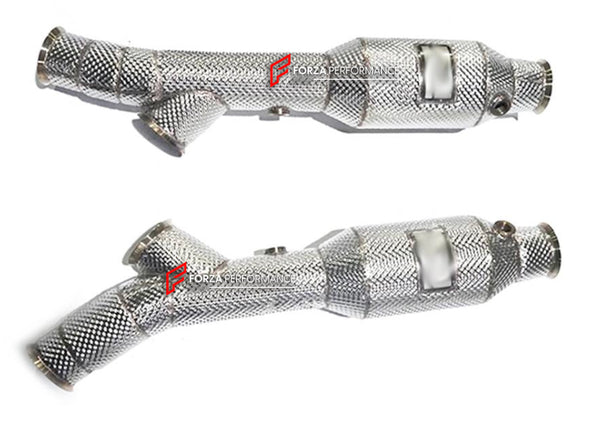 EXHAUST DOWNPIPE for LAMBORGHINI MURCIELAGO LP640-4 6.5T 2006 - 2010

Material: Stainless steel

Optionally for an extra cost:

Heat shield protection
200 cell catalytic converter