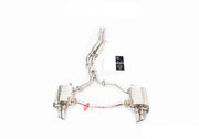 EXHAUST SYSTEM for AUDI A7 C8 S-LINE 3.0T 2019+  Set includes:  Center Pipes Muffler with valves Exhaust tips Valve control box with remote control (you may also reuse your factory exhaust valve motors