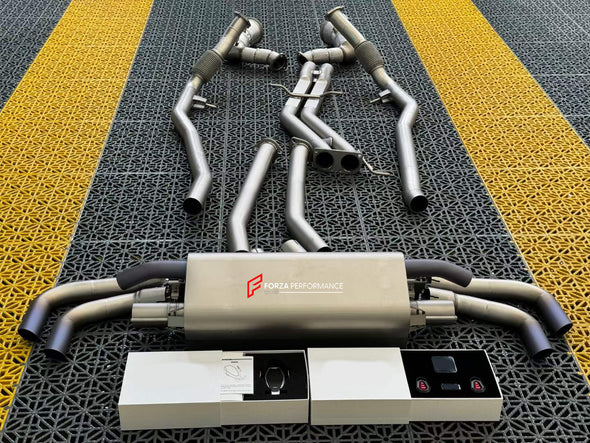 EXHAUST SYSTEM for AUDI RSQ8 4M 4.0T 2019&nbsp;    Set includes:  Exhaust pipe Mufflers with valve Exhaust tips