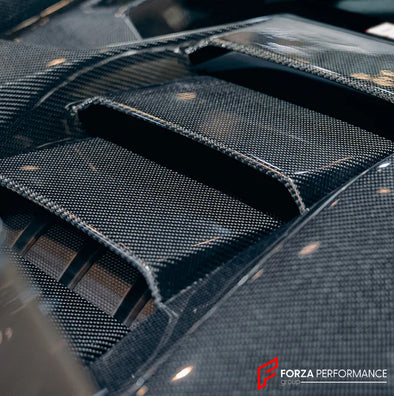Dry Carbon Fiber Rear Engine Cover RWD Style for Lamborghini Huracan EVO 2019+